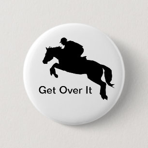 Horse Cross-Country Eventing 6 Cm Round Badge