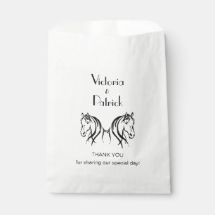 Horse Custom Thank You Favour Bags
