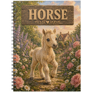 Horse Cute Baby Storybook Nursery Animal Notebook