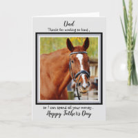Horse Dad - Funny Father's Day - Horse Photo Humor