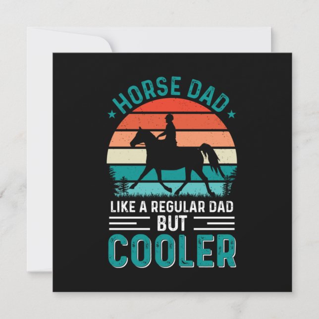 Horse Dad Invitation (Front)