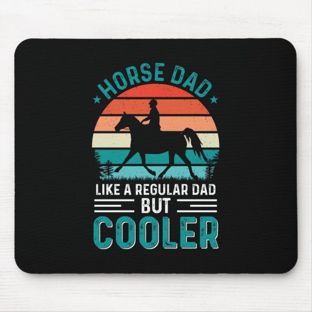 Horse Dad Mouse Pad (Front)