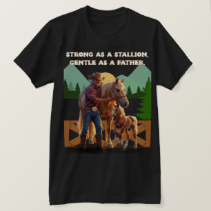 Horse Dad Pride – Father’s Day Equestrian Edition T-Shirt