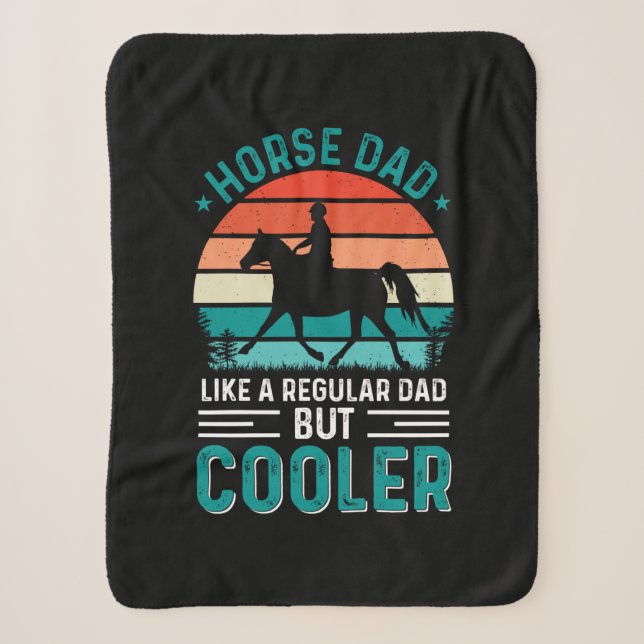 Horse Dad Sherpa Blanket (Front)