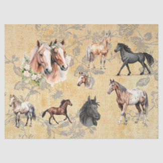 Horse Decoupage Variety Tissue Paper