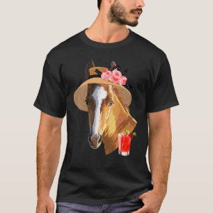 Horse Derby Riding Rider Jockey Rancher Horseman E T-Shirt