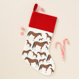 Horse Design Christmas Stocking