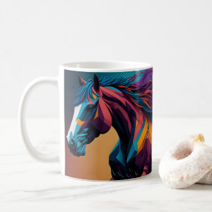 Horse Design, Rustic Farm Animal Artwork Cup