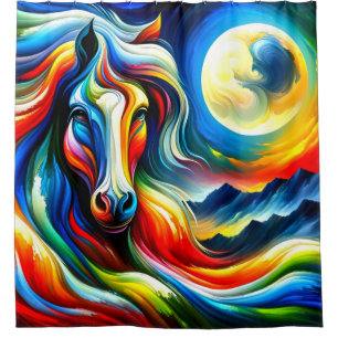 Horse Design Shower Curtain