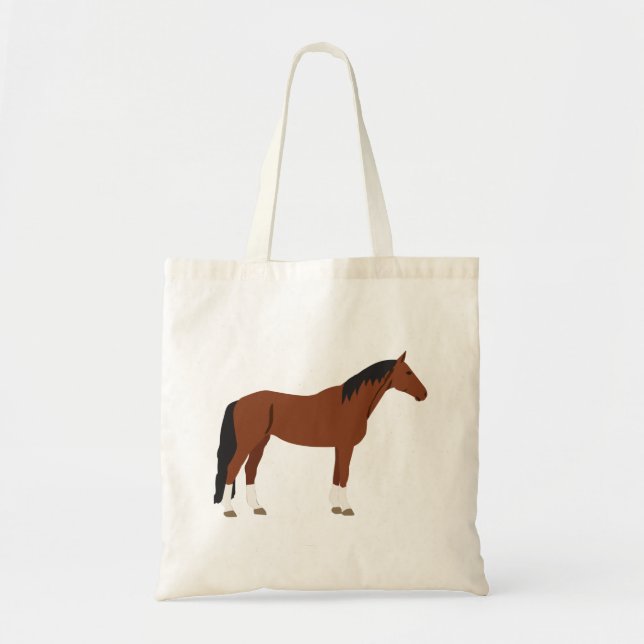 Horse Design Tote Bag (Front)