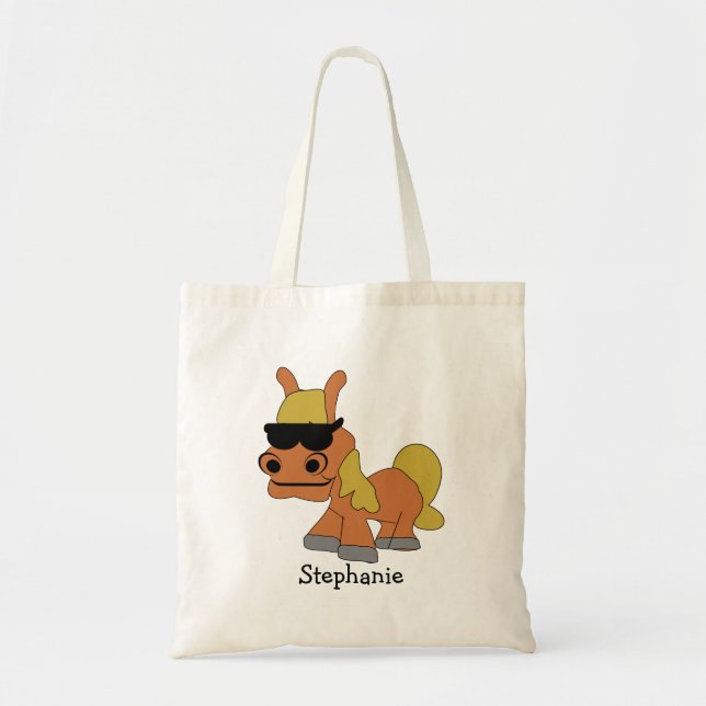 Horse Design Tote Bag (Front)