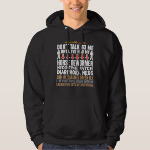 Horse Dewormer Humour Joke Weird Oddly Specific Me Hoodie