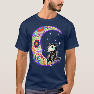 Horse Dia de Los Muertos Skeleton Sugar Skull T-Sh T-Shirt