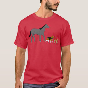 horse dog and cat T-Shirt