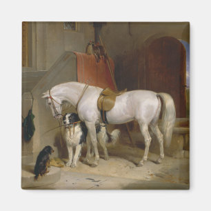 Horse dog Favourites painting art Landseer Propert Magnet