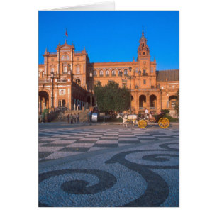 Horse drawn carriage in the Plaza de Espana in