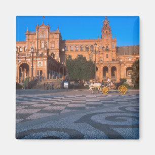 Horse drawn carriage in the Plaza de Espana in Magnet