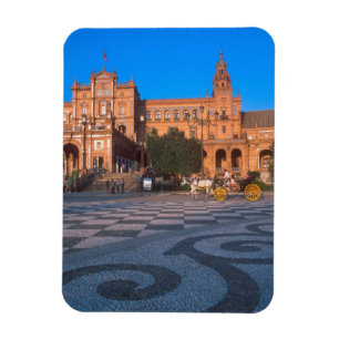 Horse drawn carriage in the Plaza de Espana in Magnet