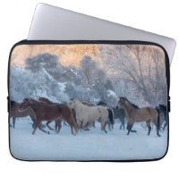 Horse Drive in Winter on Hideout Ranch