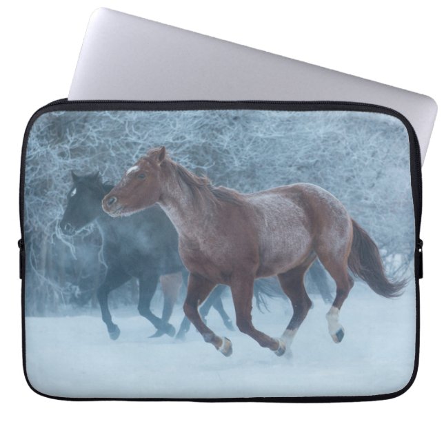 Horse Drive Laptop Sleeve (Front)