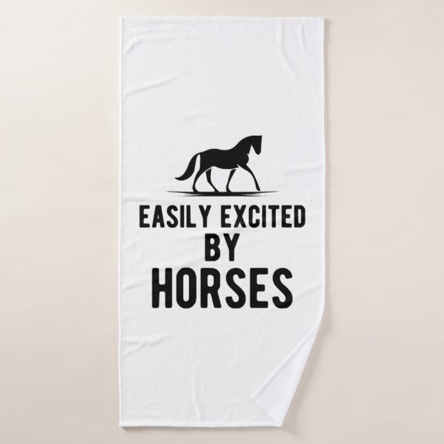 Horse - Easily excited by horses b Bath Towel (Bath Towel)