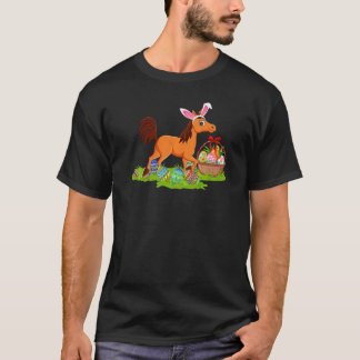 Horse Easter Egg Hunting Bunny Horse Easter Sunday T-Shirt