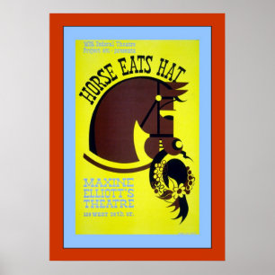 Horse Eats Hat Poster