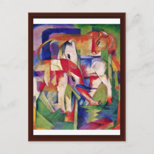 Horse Elephant Cow Winter By Marc Franz Postcard