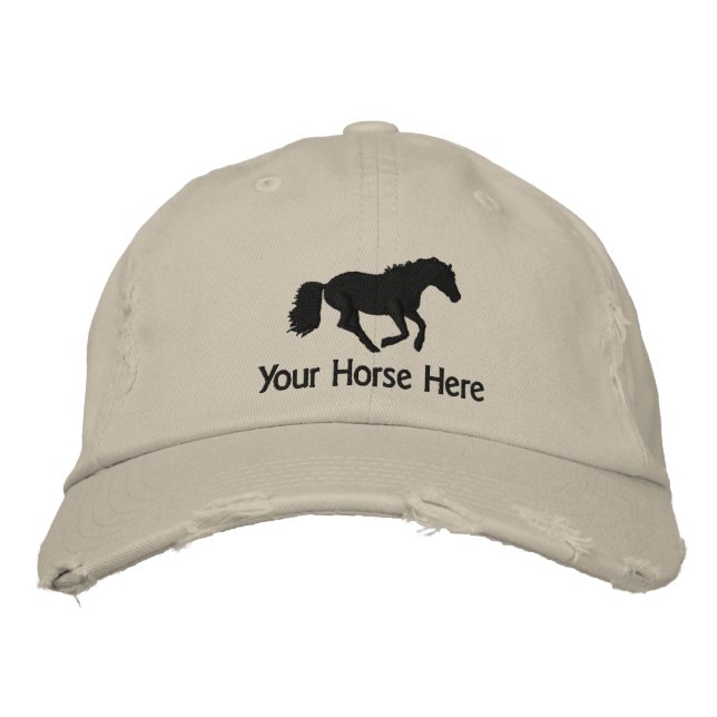 Horse Embroidered Hat (Front)