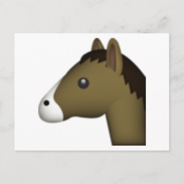 Horse - Emoji Postcard (Front)