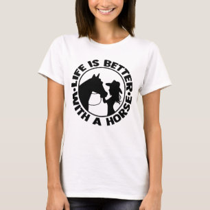 Horse Equestrian Cowgirl Country Western Horseback T-Shirt
