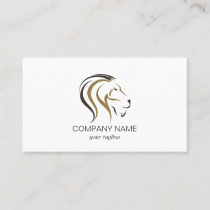 Horse Equestrian  Lion Modern Business Card