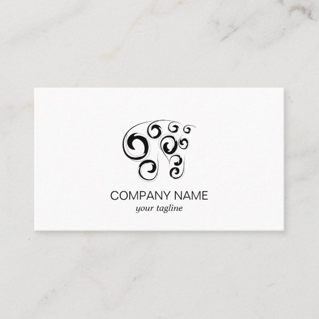 Horse Equestrian  Modern Business Card (Front)