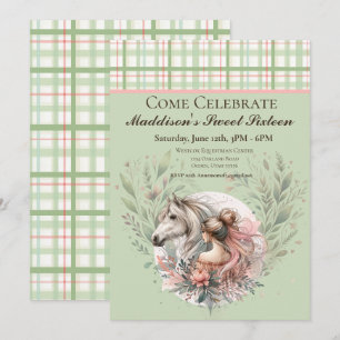 Horse Equestrian Sweet Sixteen Invitation