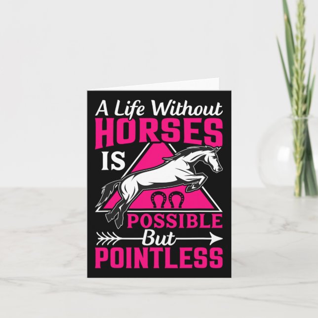 - Horse Equestrians  Card (Front)