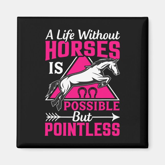 - Horse Equestrians  Magnet (Front)