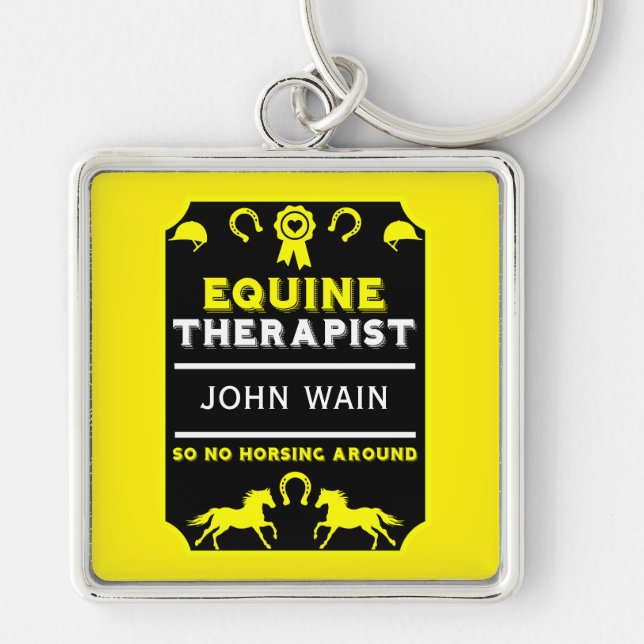 Horse Equine Therapist Key Ring (Front)