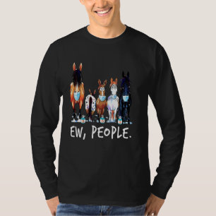 Horse Ew People Horse Wearing A Face Mask Horse Ho T-Shirt