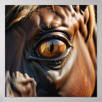 Horse Eye Poster