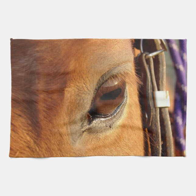 Horse Eye Tea Towel (Horizontal)
