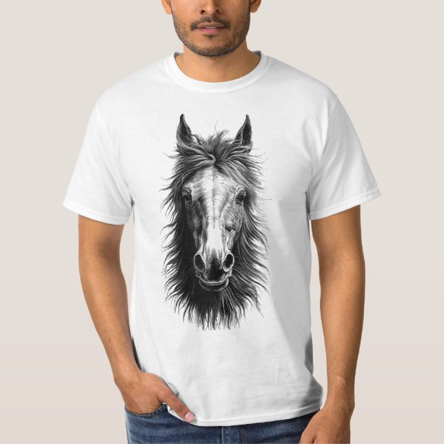 Horse Face Art Tee (Front)