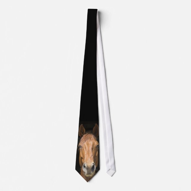 Horse Face Photograph Tie (Front)