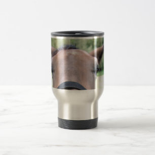 Horse face travel mug