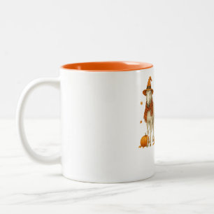 Horse Fall Western Autumn Horse with Leaves Eq Two-Tone Coffee Mug