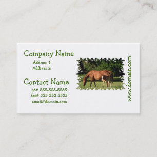 Horse Family Business Cards