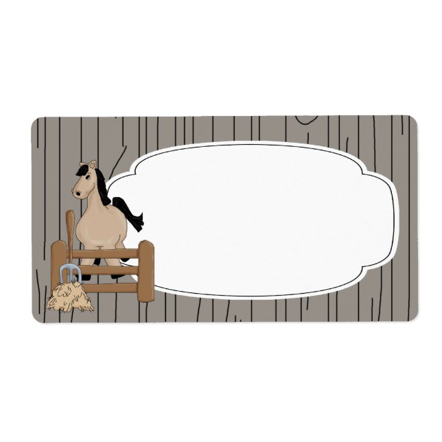 Horse Farm Label (Front)
