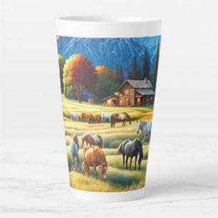Horse Farm Latte Mug