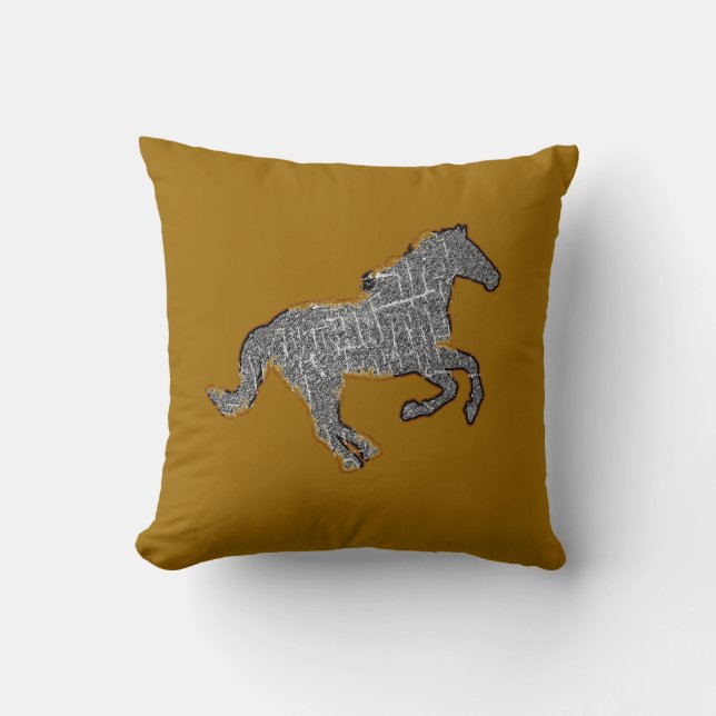 horse farm style decor cushion (Front)