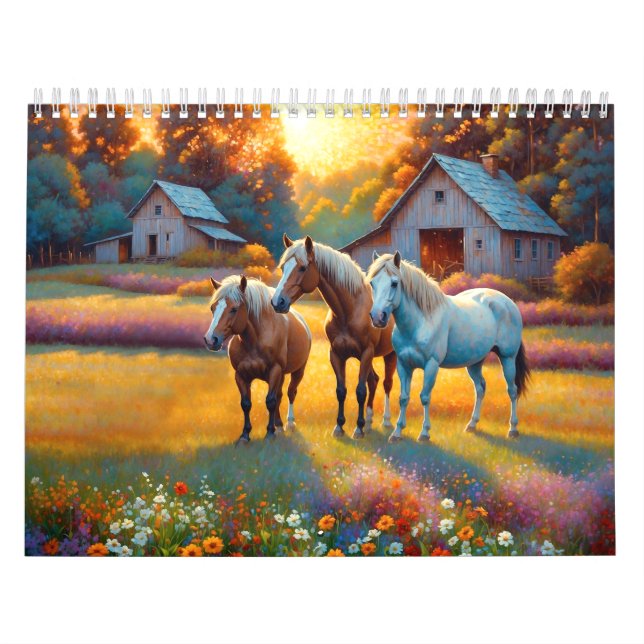 Horse Farms Calendar (Cover)