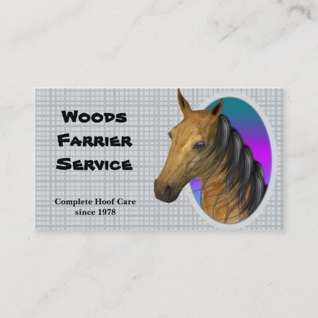 Horse Farrier Business Card (Front)